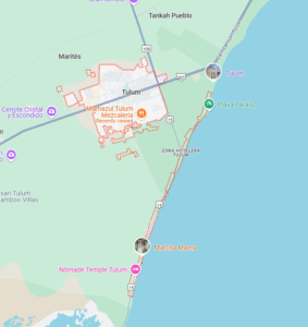 map of tulum