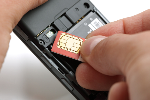 sim card and phone